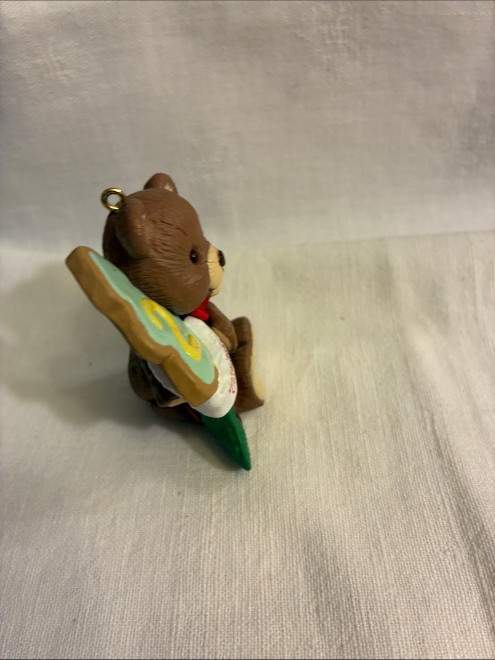 Hallmark Keepsake Baby's Second Christmas Teddy Bear Brown 1996 - Picture 6 of 11